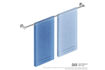 Picture of Bathroom Butler 8578 Single Towel Rail 1100 mm Brush